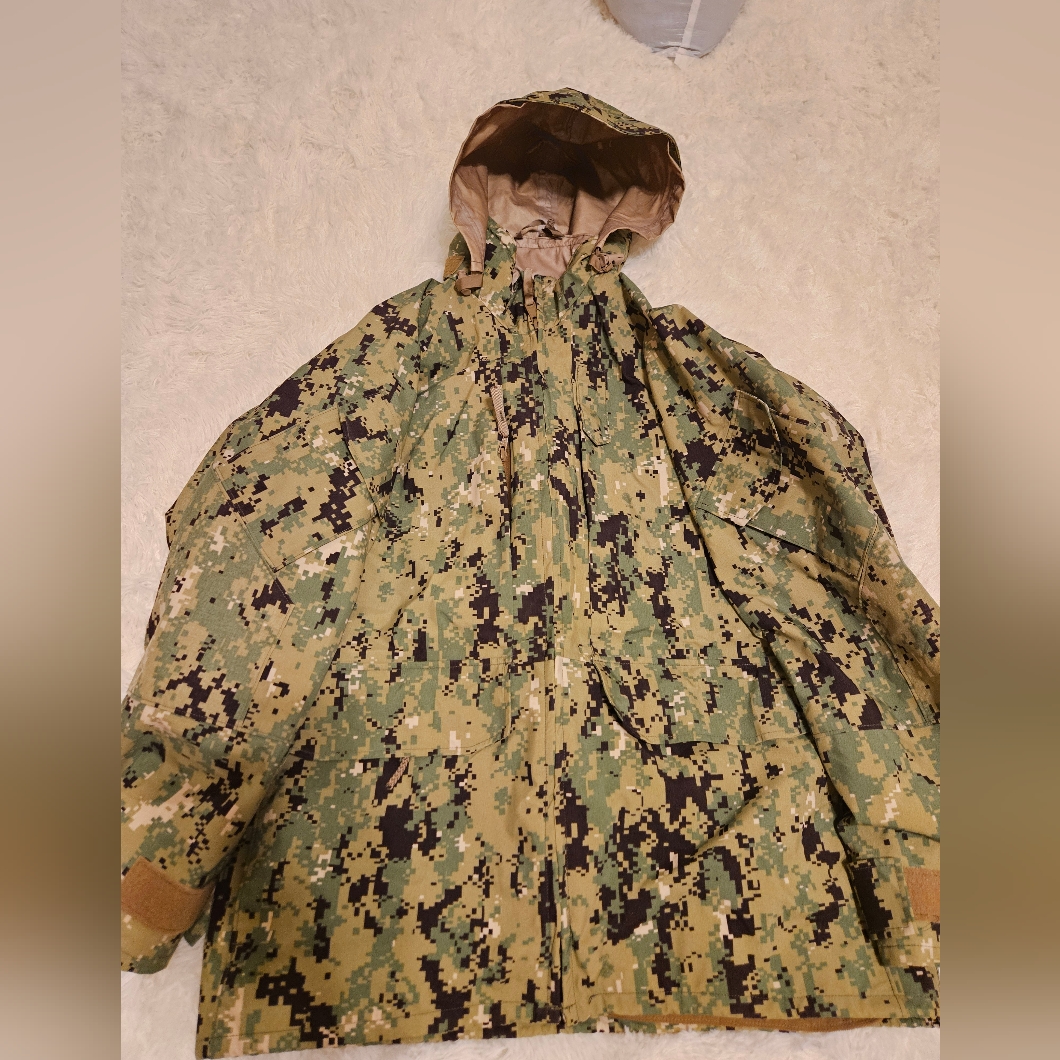 Navy Camouflage Military Parka